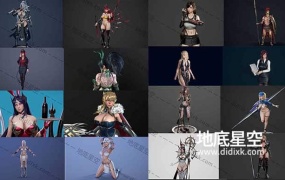 3D模型-三维游戏人物角色模型