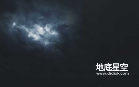 视频素材-闪电乌云