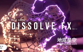 Blender插件-科幻魔法物质溶解消散特效 POSTSHADE DissolveFX 1.01