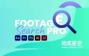 AE/PR/PS/AI/ID脚本-直接从云端库中搜索下载使用免版权素材 Stock Search Pro v1.1.2
