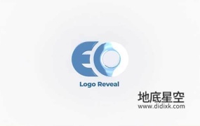 AE模板-简单干净明亮的logo揭示展示开场动画