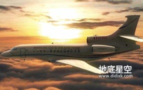 AE模板-震撼的航空公司公务机从起飞到降落的全过程3D动画