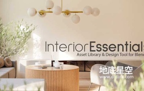 Blender插件预设- 800+室内家具装饰装修物品模型资产预设插件 Interior Essentials – Design Tool & Asset Library