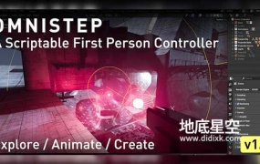 Blender插件-第一人称视角移动交互插件 OmniStep V1.1.0