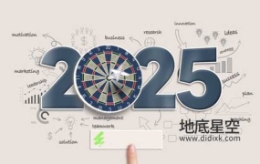 AE模板-2025圣诞节新年飞镖扎中飞镖盘开场片头动画