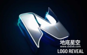 AE模板-干净的黑背景logo标志展示动画