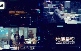AE模板-科幻加密数字企业宣传动画