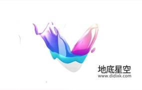AE模板-简介干净的流体logo标志展示动画