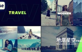AE模板-时尚动感的嘻哈旅游幻灯片展示