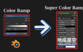 Blender插件-超级颜色渐变节点 Super Color Ramp+使用教程