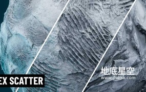Blender插件-纹理散布置换工具 Hex Scatter V1.5