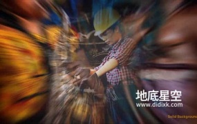 AE模板-时尚创意的照片相册缩放展示玻璃logo标志动画