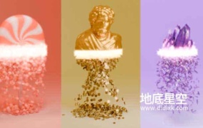 Blender预设-模型分解破碎资产预设 Disintegrate Into Objects