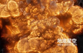 视频素材-13个正对镜头的火焰爆炸特效视频