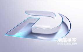 AE模板-透明白色干净的logo标志展示