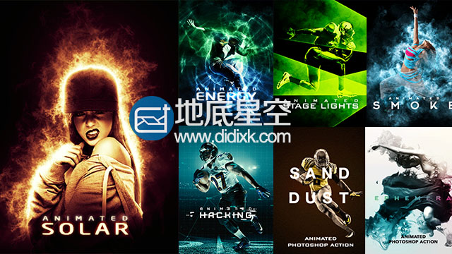 超炫静态照片转换为GIF动画PS动作合集