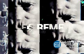 AE模板-时尚动感舞台酒吧夜场狂欢视频分屏