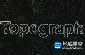 AE脚本：地图海拔等高线图形动画Aescripts Topograph v1.0 + 视频教程