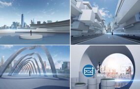 AE模板+视频素材-大气商务地产空镜头企业宣传视频