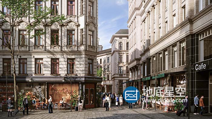 3D模型-欧式建筑楼房3D模型