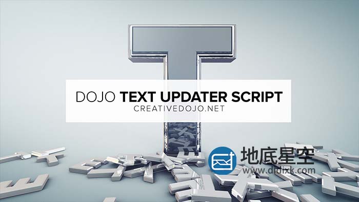 AE脚本-多个文字图层批量修改样式 Dojo Text Updater v1.0