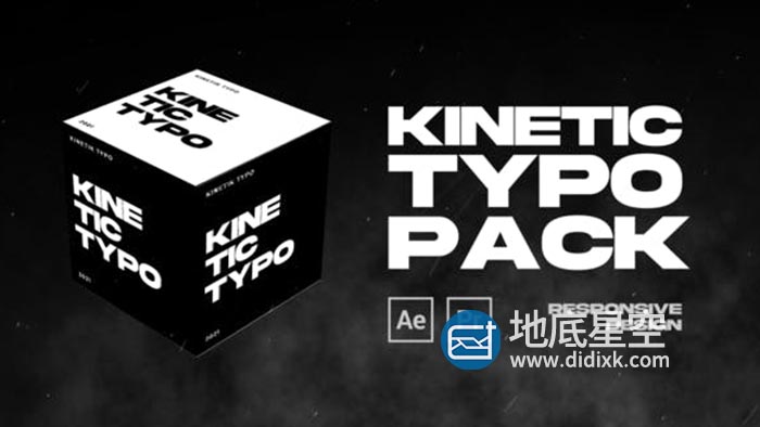 PR预设-25个创意黑白动态文字标题排版动画展示 Kinetic Typography MOGRT