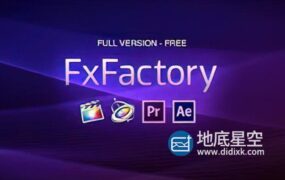 Mac FCPX/AE/Premiere视觉特效插件包 FxFactory Pro 7.2.4(含插件序列号)