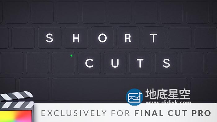 FCPX插件-视频教程键盘快捷键按钮展示 Shortcuts for FCPX