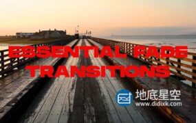 达芬奇预设-25种基本淡入淡出特效视频信号故障蒙版无缝转场过渡 Essential Fade Transitions