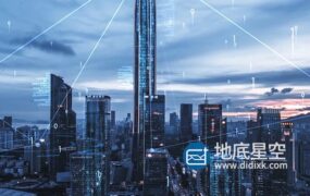 AE模板-大气互联网点线连线科技城市视频素材