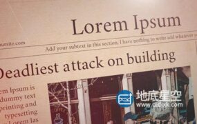 FCPX模板-复古报纸新闻宣传介绍片头 Fast News Promo