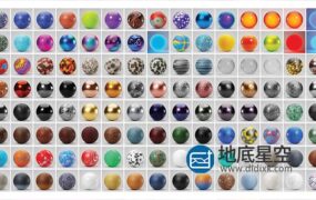 Blender预设-200组真实材质预设 Real Time Materials