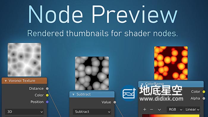 Blender插件-节点缩略图可视化预览 Node Preview V1.5