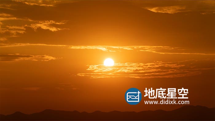 视频素材-唯美的夕阳日落太阳下山自然风景延时视频