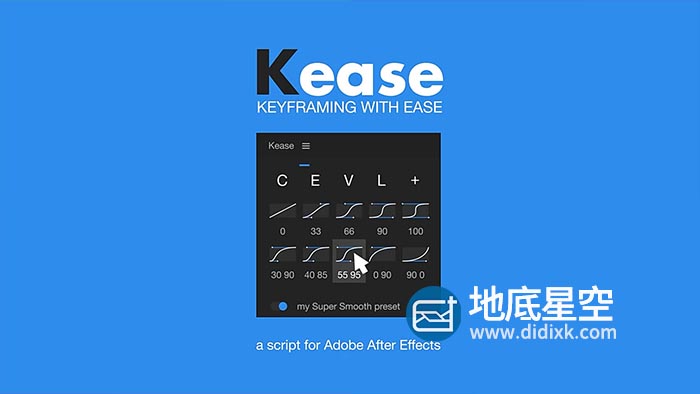 AE脚本-关键帧曲线动画脚本 Aescripts Kease V1.0.6 + 使用教程
