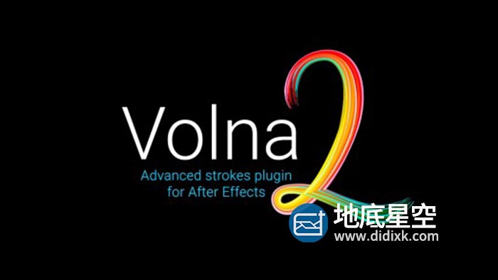 AE插件-动态线条路径描边绘制生长动画中文汉化插件 Volna V2.0 Win