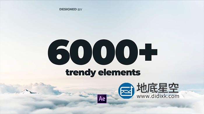 AE脚本-6000种MG图形转场社交媒体文字标题排版设计标志LOGO图标动画 V6.0