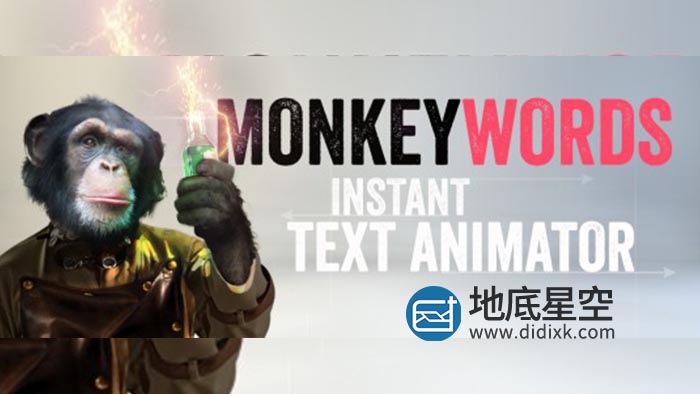 AE脚本-文字标题自动排版快速生成动画 MonkeyWords v1.00 + 使用教程