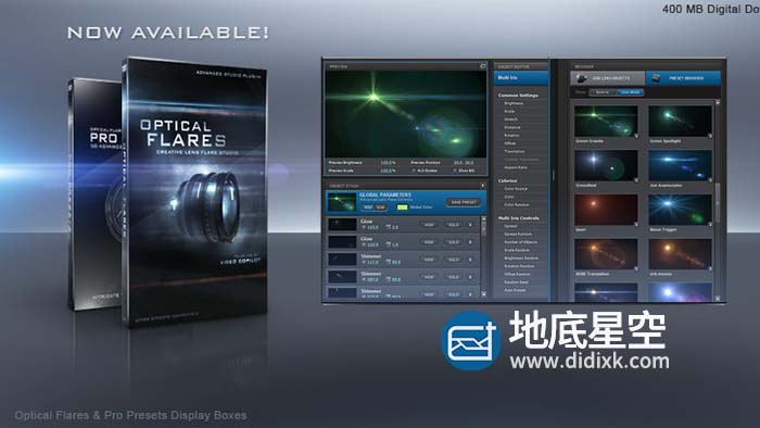 AE插件-专业高级镜头光晕耀斑特效 Optical Flares v1.3.7 Win支持AE2022多帧渲染