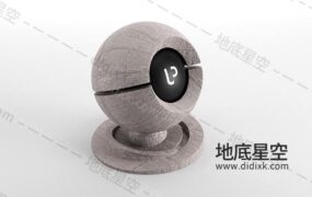 C4D材质-粗糙的混凝土墙面材质球 01