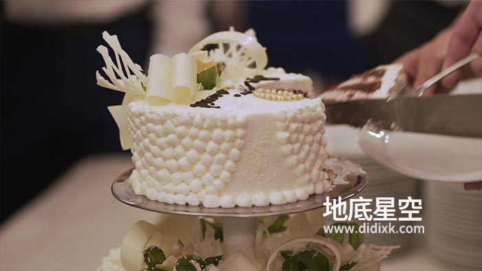 视频素材-婚礼切蛋糕