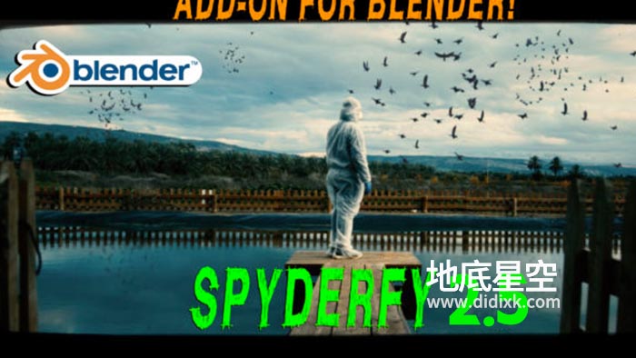 Blender插件-群体粒子动画模拟特效 Spyderfy V2.5 – Boid Systems Add-On