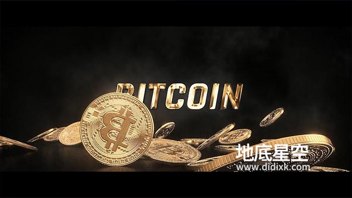 AE模板-区块链加密货币比特币以太坊莱特币NFT文字标题片头动画