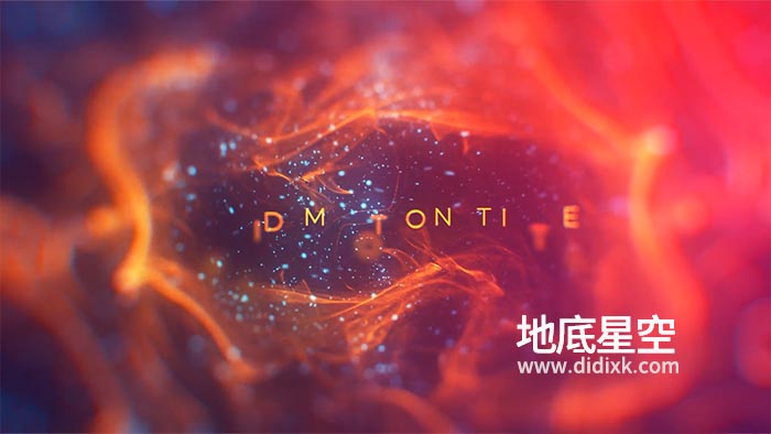 AE模板-唯美抽象的梦幻粒子流动神经网络背景文字标题片头 Fluid Motion Titles