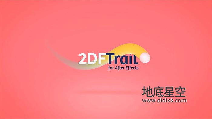 AE预设-MG图形彩色拖尾轨迹动画生成器 2DF Trail