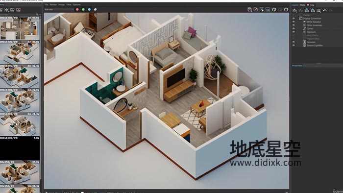 SketchUp教程-Sketchup Vray和Flextools室内3D平面图大师班视频