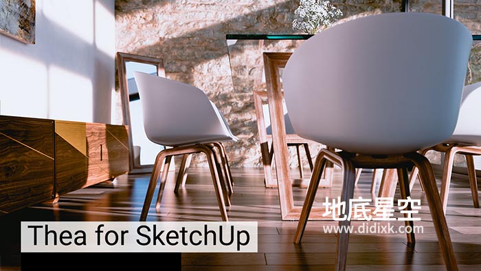 SketchUp插件-室内建筑渲染器插件 Thea Render v3.5.173.1970 + v2.2.1016.1877