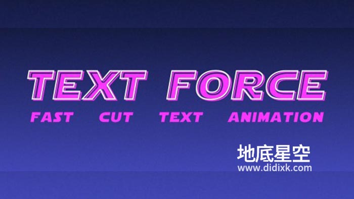 AE脚本-根据音频自动生成快闪文字标题动画 Text Force v1.1.3 + 使用教程