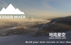 Blender插件-三维自然环境地形生成器 Terrain Mixer V2.0.3 + 预设库