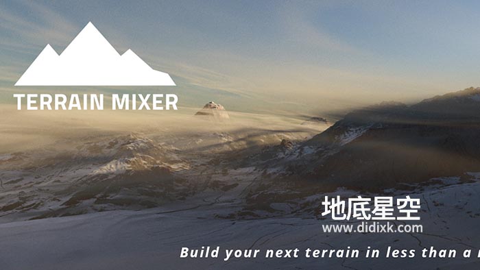 Blender插件-三维自然环境地形生成器 Terrain Mixer V1.9.1